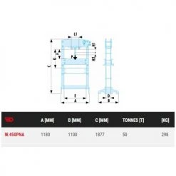 Presse hydro-pneumatique 50 t Facom - W.450PNAPF -Amenagement de Latelier Boutique AFD 124408