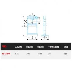 Presse hydro-pneumatique 30 t Facom - W.430PNPF -Amenagement de Latelier Boutique AFD 124411