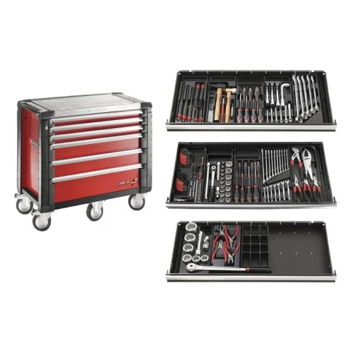 Servante JET+ 6 tiroirs + composition d'outillage poids lourds Facom - JET.6M5PLPF 1 Servante JET+ 6 tiroirs + composition d'outillage poids lourds Facom - JET.6M5PLPF