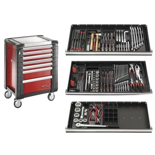 Servante 7 tiroirs - 3 modules + composition d'outillage Facom - JET.7M3PLPF 1 Servante 7 tiroirs - 3 modules + composition d'outillage Facom - JET.7M3PLPF