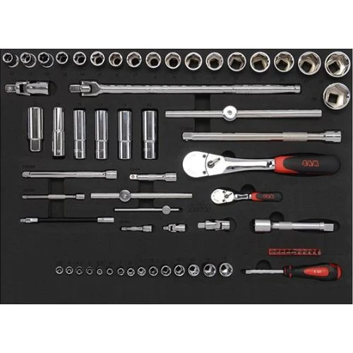 Servante 6 tiroirs + 135 outils en module Sam Outillage - 416-135Z 4 Servante 6 tiroirs + 135 outils en module Sam Outillage - 416-135Z – Image 4