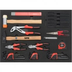 Composition de 135 outils Sam Outillage en module mousse - CPP-135PMZ -Amenagement de Latelier Boutique AFD 168495