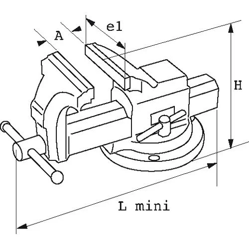 Etaux Sam Outillage à base tournante de 130 à 180 mm - 399-N 2 Etaux Sam Outillage à base tournante de 130 à 180 mm - 399-N – Image 2
