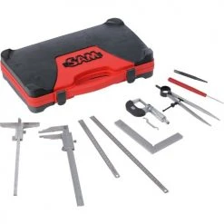 Coffret de 8 outils de mesure de précision et traçage Sam outillage - 710-J12 -Amenagement de Latelier Boutique AFD 173625