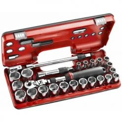 Coffret Facom DBOX cliquet extensible 1/2'' - douilles 1/2'' 6 pans métriques SXL.DBOX3
