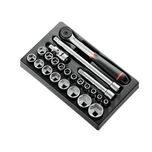 Module douilles 1/2'' Facom 6 pans métriques 23 pièces - MOD.S161-36PB 1 Module douilles 1/2'' Facom 6 pans métriques 23 pièces - MOD.S161-36PB